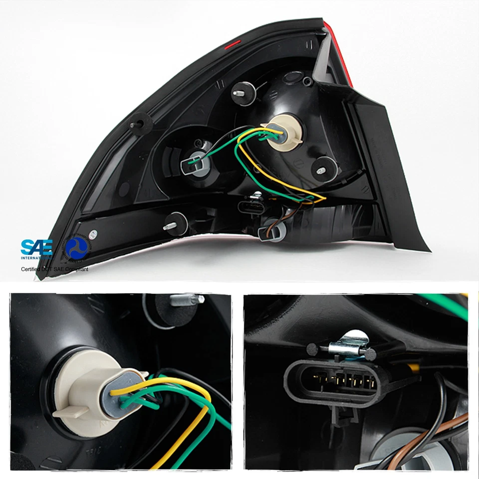 Luz trasera izquierda lado conductor Chevy Impala Fit 06-13 repuesto 2006-2013 Foto 3 de 4