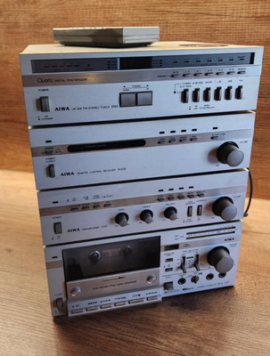 AIWA Mini Komponenten Stereoanlage, Tape/Tuner/Vorver. C50, L50, R50 (Defekt)