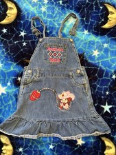 RARE Vintage Cowgirl Strawberry Shortcake Overall Dress Girls Size 5