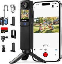 SJCAM C300 64GB 4K Vlogging Camera with 7Hour Power Grip Body POV Camera