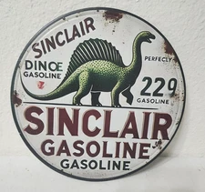 Sinclair Gasoline 8x12 Novelty Metal Sign - Retro Gas & Oil Decor (New)