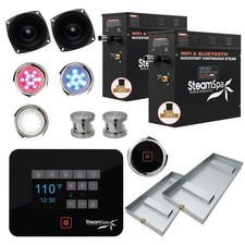 SteamSpa BKT1500-A Black Series Wifi and Bluetooth 15kW - Nickel
