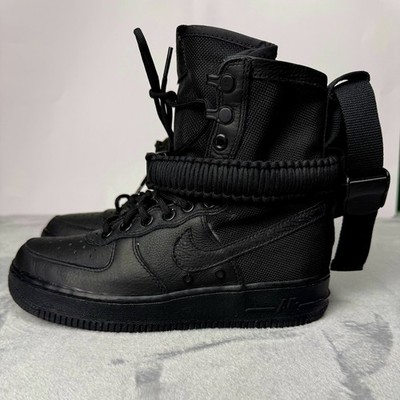 Nike SF Air Force 1 High Triple Black Woman's Sz 6.5 857872-002