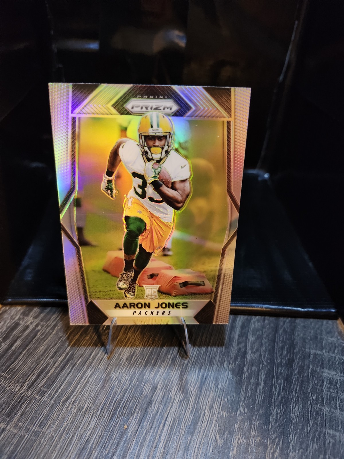 2017 Panini Prizm - Rookies Aaron Jones #288 Silver Prizm (RC)