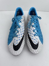Botines de fútbol Nike Hypervenom Phantom 3 Elite blancos azules ACC US11.5