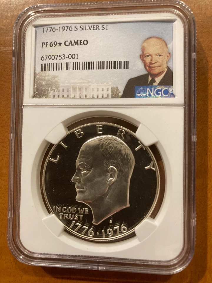 1976 S Eisenhower Ike Dollar SILVER -- $1 NGC PF69 STAR ✯  ✯ STAR Rare Proof ✯ ✯ - Image 4 of 4
