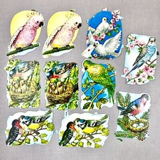 Vintage Oblate Glanz- Lackbild Paper Scrap 6-...