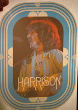 GEORGE HARRISON VINTAGE 1970's BEATLES ROCK & ROLL IRON ON TRANSFER NICE B-18