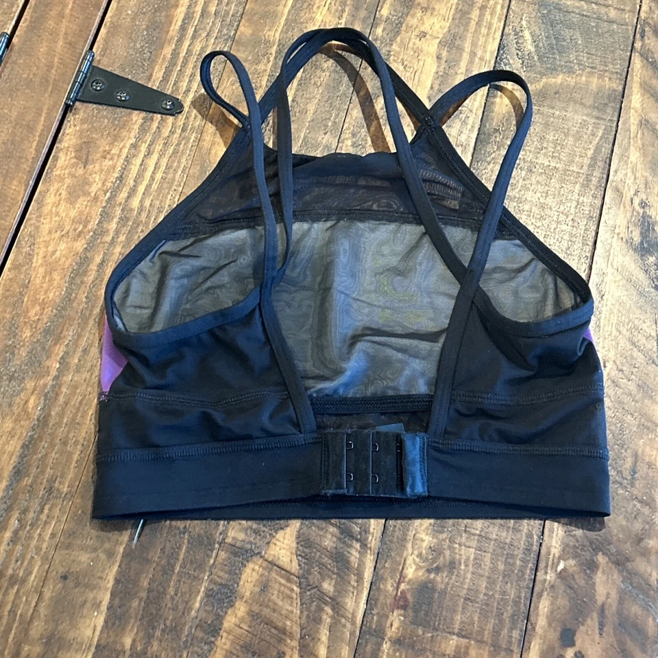 Victoria's Secret PINK Ultimate Unlined Sports Bra Top “Pink” Black Xs - Image 2 of 4