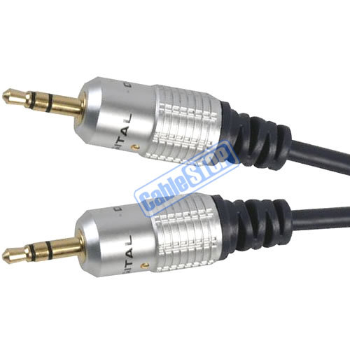20M Stereo 3.5mm Plug to Plug OFC Shielded Aux Audio OFC Cable Gold 20 Metres