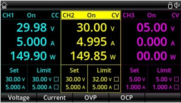 UNI-T UDP3305S UDP3305S-E programmable linear DC power supply, 4CH 328W 30V 5A - Bild 4 von 4