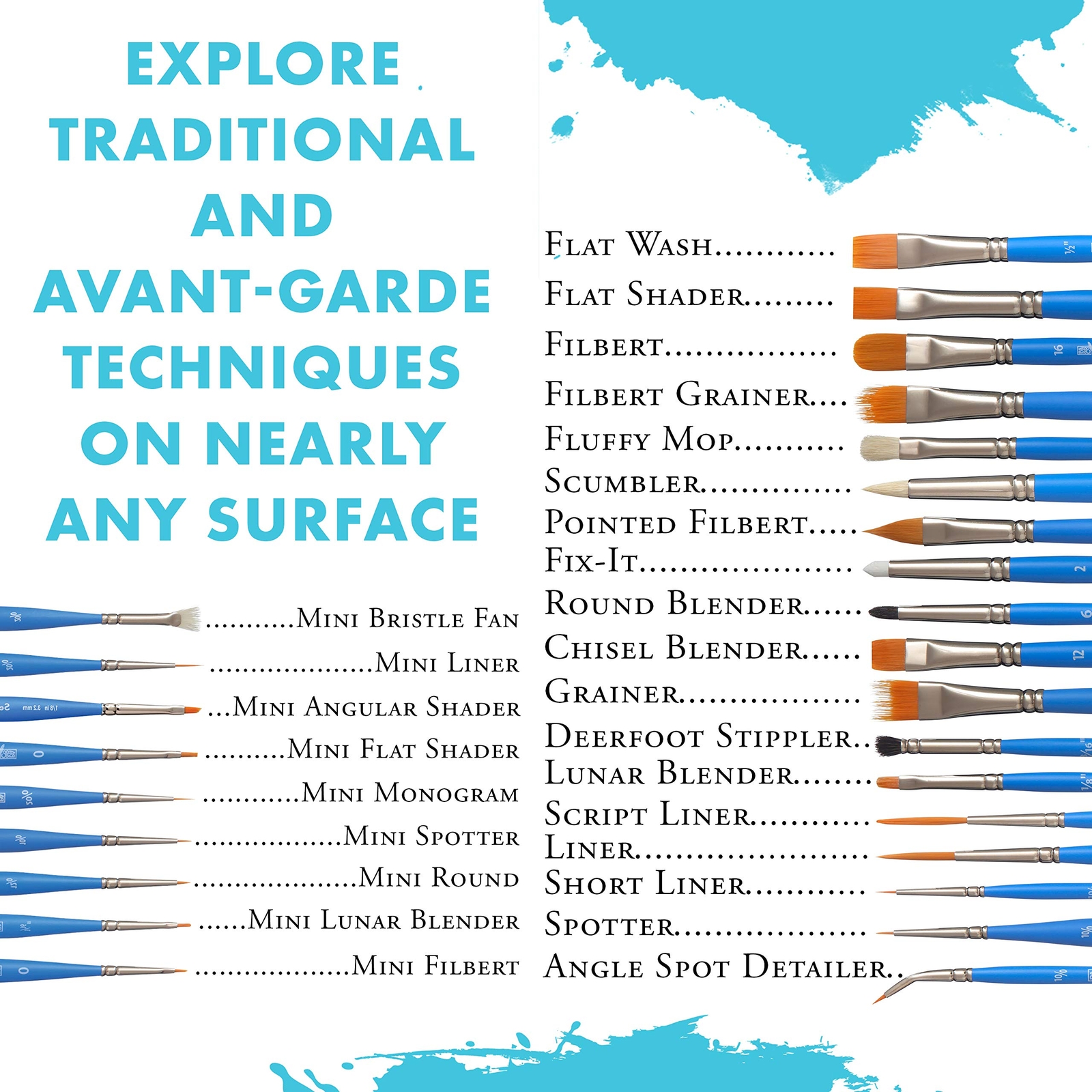 Princeton Select Artiste, Series 3750, Paint Brush, Deerfoot, Size 3/8 Inch