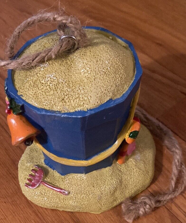 Christmas Blue Beach Sand Pail Hanging Ornament