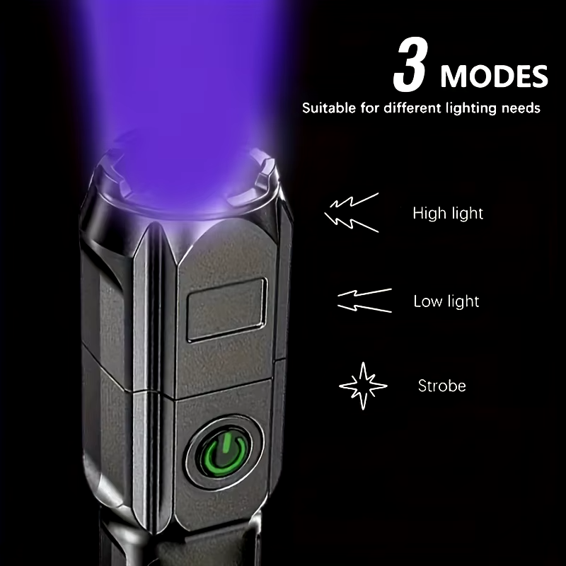 Lampe de poche UV à lumière noire WJZXTEK super lumineuse 100