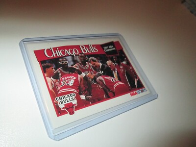 Michael Jordan Team Chicago Bulls 1991 NBA Champions   #277  NBA Hoops 1991