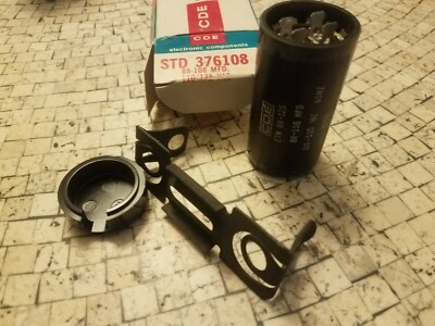 NOS CORNELL DUBILIER Motor Starting Capacitor 88-108mFD 110/125VAC STD376108