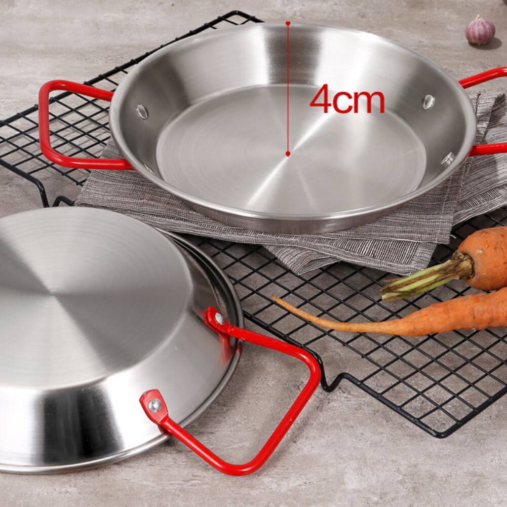 Heat Resistant Anti Scald Stainless Steel With Handles Durable Paella