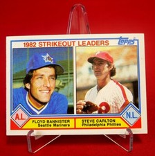 Steve Carlton Strikeout Leaders 1983 Baseball Card TOPPS #706 EX-MT (2)