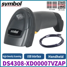 Symbol DS4308-XD00007VZAP High Density 1D 2D Corded Barcode Scanner W/ USB Cable