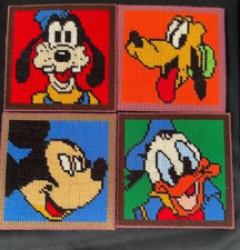 Caron Disney Mickey Mouse Unlimited Goofy Donald Duck Pluto Latch Hook Art USA
