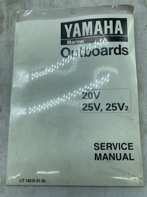 Yamaha Outboards Boat Motor 20V 25V 25V2 Factory Service Manual Sku4