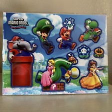 Super Mario Bros Wonder Gamestop Exclusive Promo Stickers Rare USA Seller New