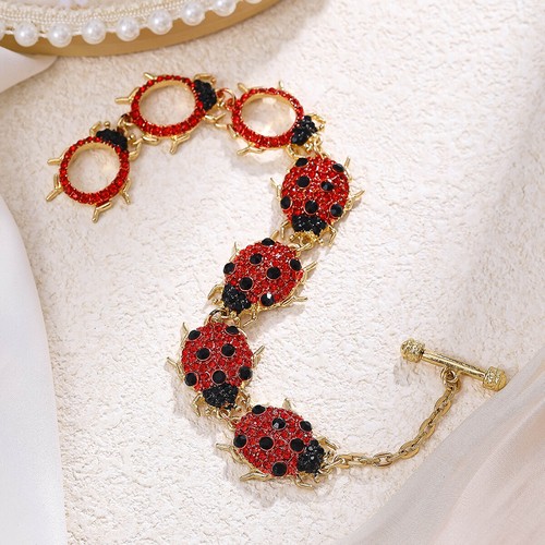 New Exquisite Animal Frog Bracelet Inlaid Rhinestones Alloy Bangle Birthday Gift - Picture 9 of 26