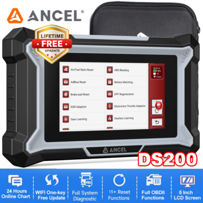 ANCEL DS200 OBD2 All System Tester Diagnostic Tool Scanner TPMS Reset EU OBFCM