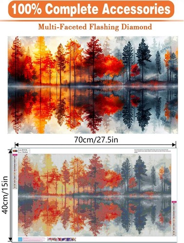 Large Diamond Painting Kit for Adults Big Diamond Art Full Drill round Gem Art.. - Picture 2 of 7
