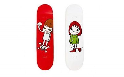 【真作】MoMA Nara Skateboard 『Welcome Girl』 Yoshitomo Nara x MoMA Skateboard Art Deck Welcome Girl