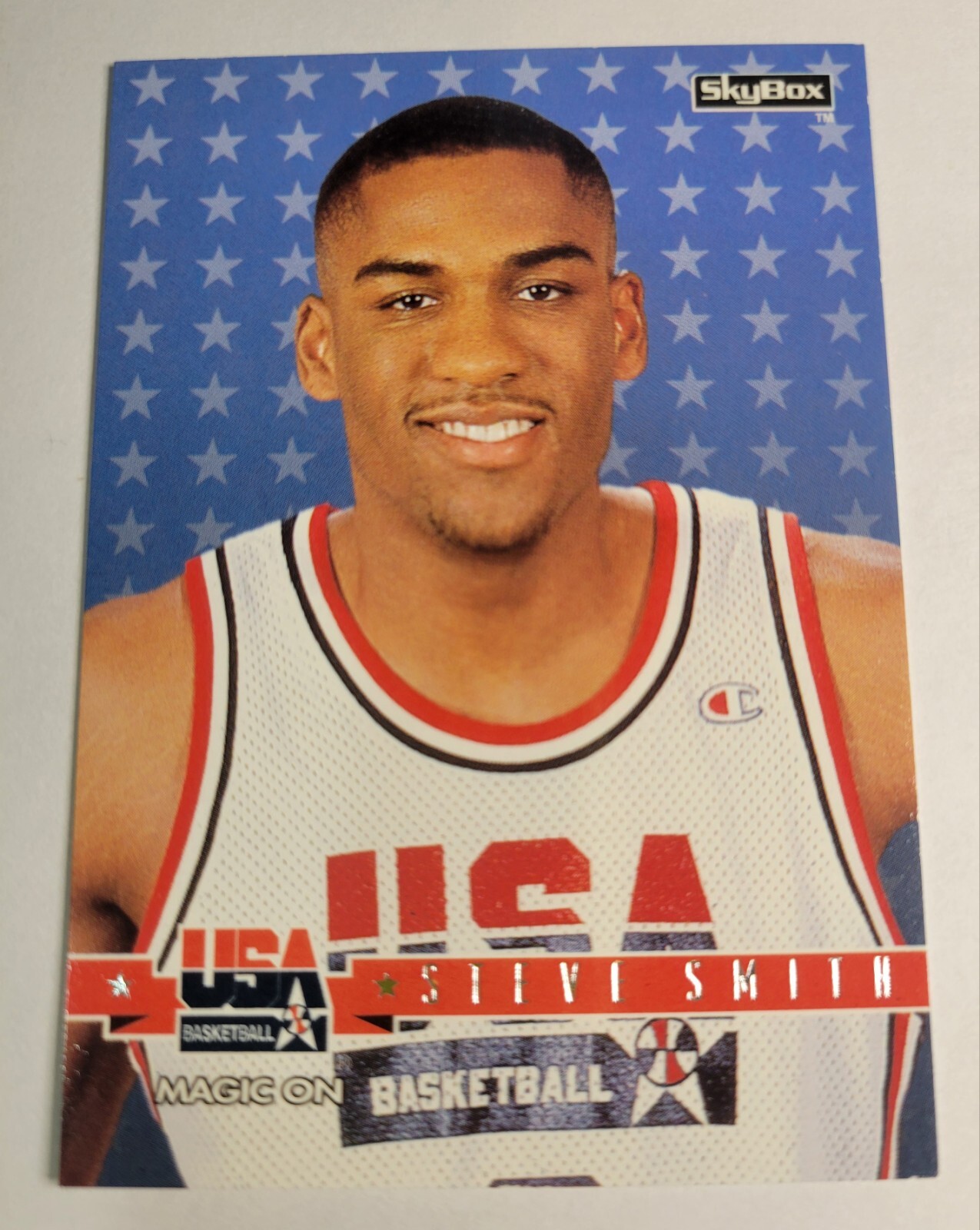 1994 Steve Smith USA Basketball Card #30 Skybox Magic's Comments Trading Vintage