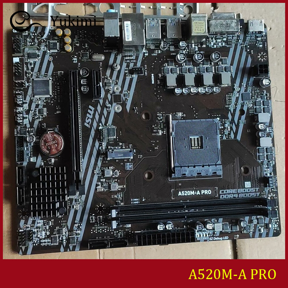 FOR MSI A520M-A PRO DDR4*2 64GB AMD HDM DVI-D Micro-ATX