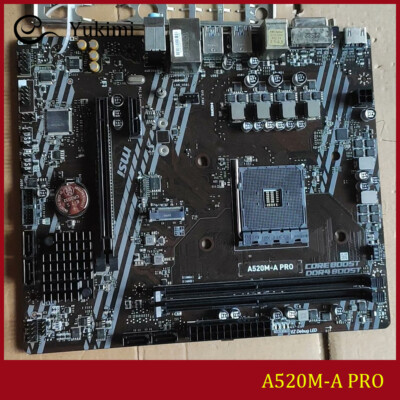 FOR MSI A520M-A PRO DDR4*2 64GB AMD HDM DVI-D Micro-ATX