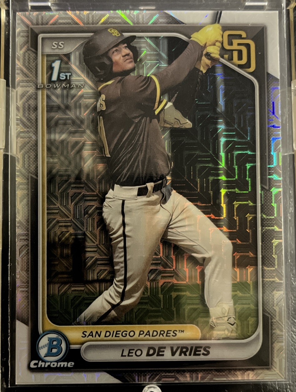 2024 Bowman Chrome - Prospects #BCP-179 Mega Mojo Leo De Vries (RC) Padres