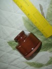 Redware OSV Pottery Inkwell artisan handcraft signed Old Sturbridge Village MA — photo 8