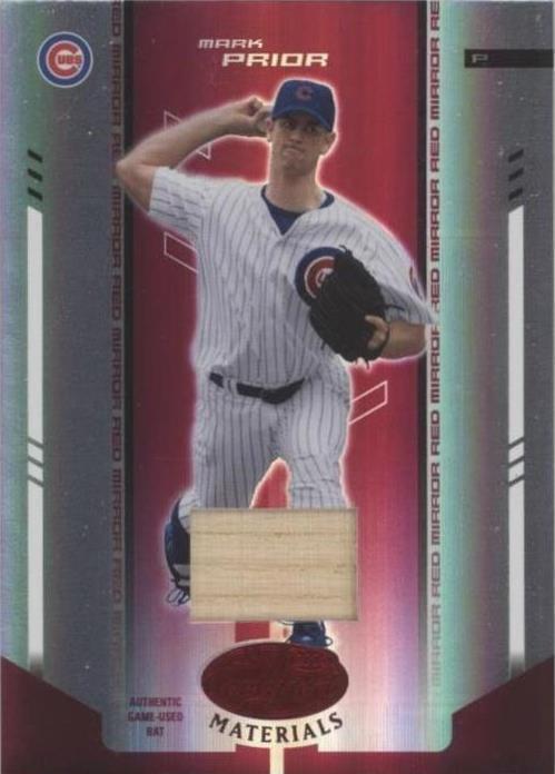 Mark Prior Reds 2004 Leaf Certified Materials - Mark Prior #133 Red Mirror Bat /150 ...