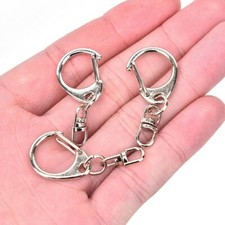 Keyring Keychain Belt Clip On with Swivel Connector