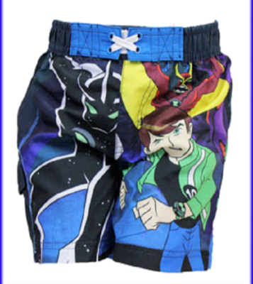 BOYS New BEN 10 ALIEN FORCE Swim Swimming Shorts Trunks BLUE