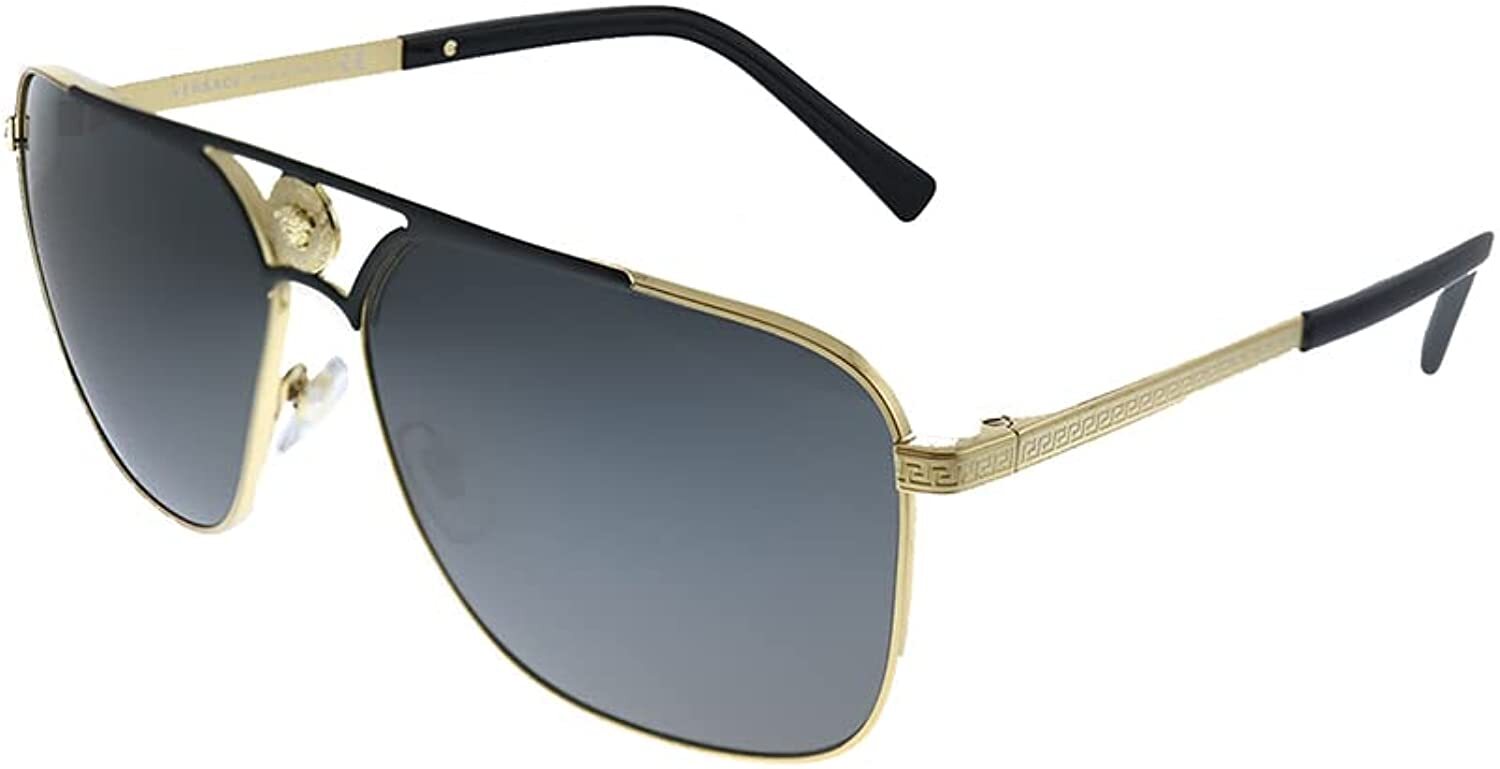 Versace Sunglasses VE2238 143687 61mm Gold/Matte Black / Dark Grey Lens eBay