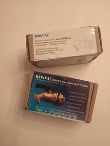 LOT OF 2 RAINPAL RBS005 Barrel Brass Spigot/Lead Free Compliant NEW