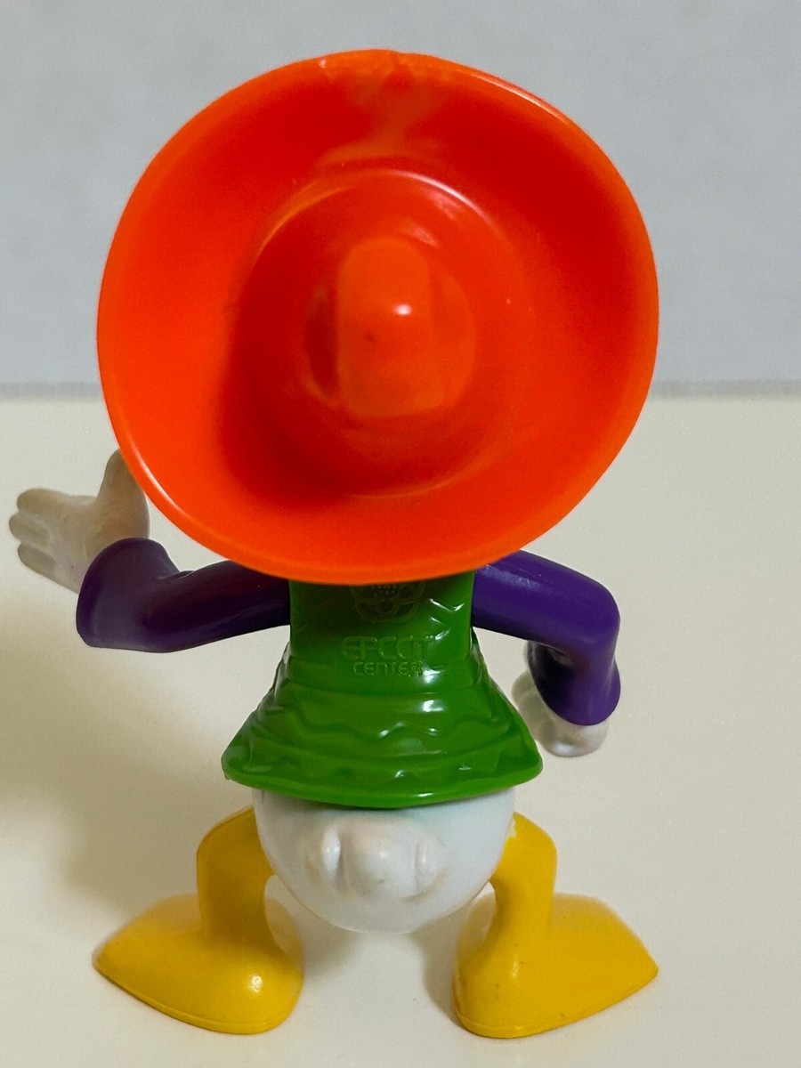 Donald Duck Wearing Sombrero Figurine from Epcot Center Walt