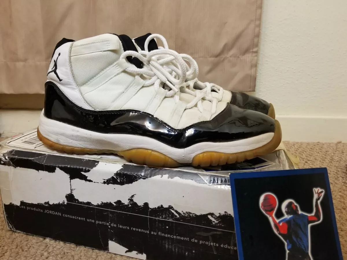 cirkulation terrorist Let at læse Air Jordan Concord XI 11 2000 Release (With OG Retro Card) White/Black Size  11 | eBay