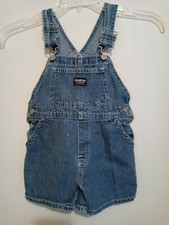 OshKosh Bgosh Girls Overall Shorts. Size 4 Vintage
