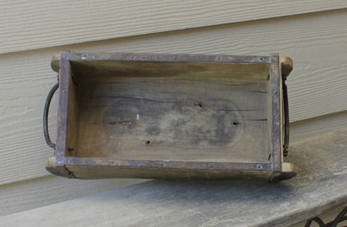 NUEVO con aspecto antiguo CAJA DE MADERA MOLDE DE LADRILLO - Estilo primitivo madera reutilizada - Imagen 3 de 4