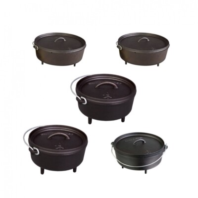 Camp Chef Classic Dutch Oven Set Schmortopf aus Gusseisen Grill BBQ Outdoor