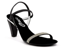 Onex Iced Black Low Heel Strappy Sandal Women's sizes 5-11/NEW!!!