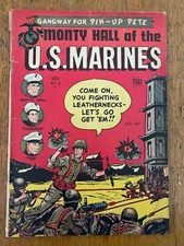 Monty Hall U.S. Marines #2 1951 Golden Age Pre-code War Combat GI Battle Comic