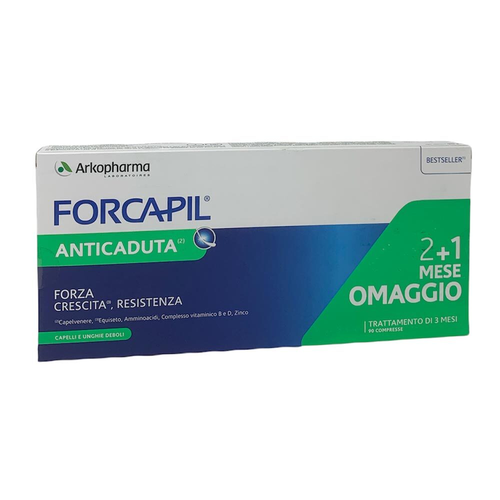 Arkopharma Forcapil - Anticaduta Integratore per Capelli e Unghie, 90 Compresse