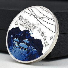 Merry Christmas Silver Plated Challenge Coin Have A Happy Holiday New Year Medal