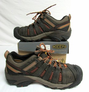 keen utility men's flint low steel toe work shoe